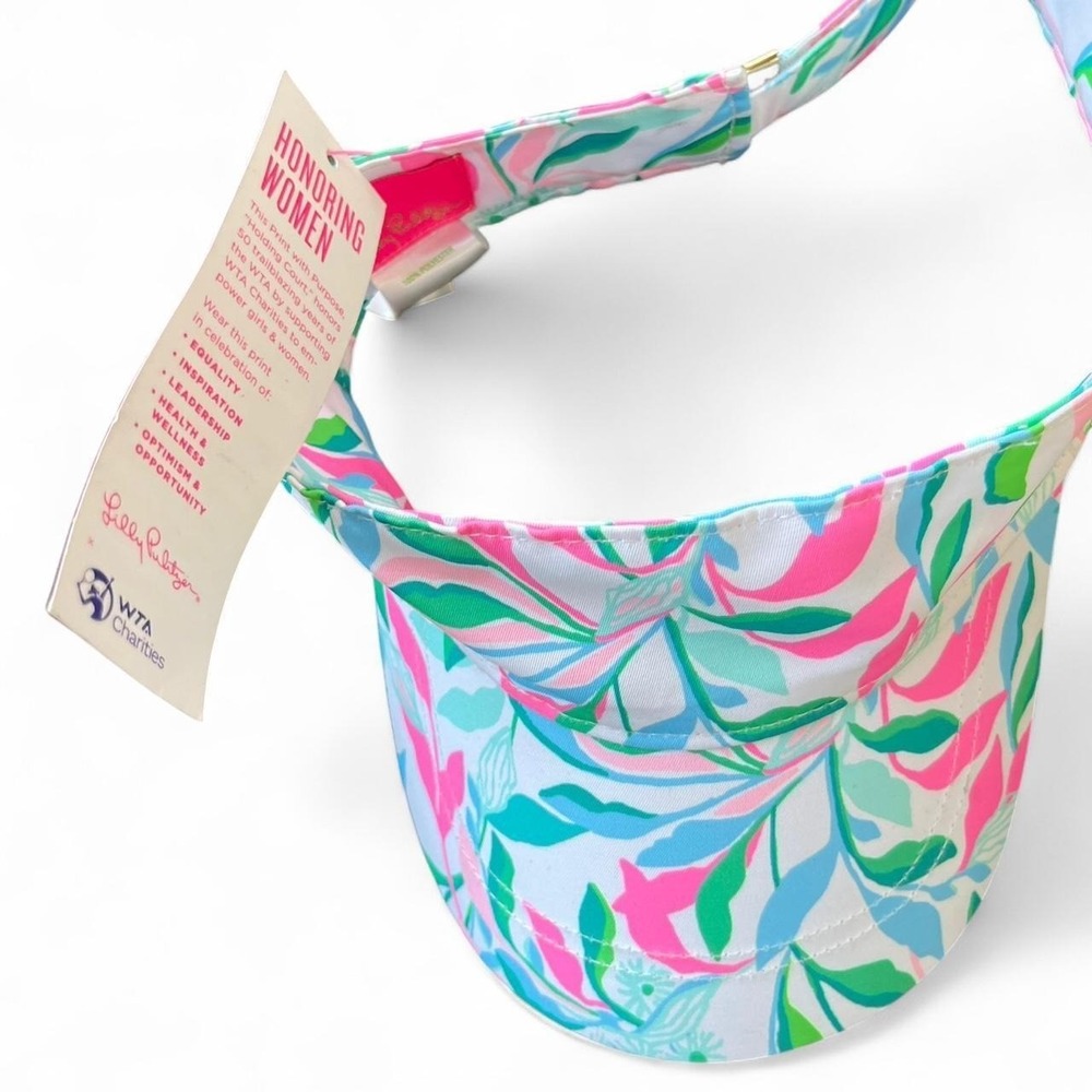 Lilly Pulitzer pink and blue visor #hats - Picture 2 of 4